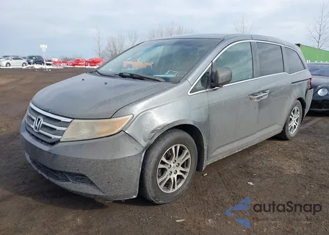 2011 Honda Odyssey Ex from USA, damaged, VIN 5FNRL5H42BB009452